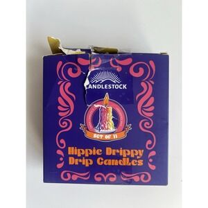 Hippie Drippy Drip Candles - Pack of 7 Dripping Taper Candles - White